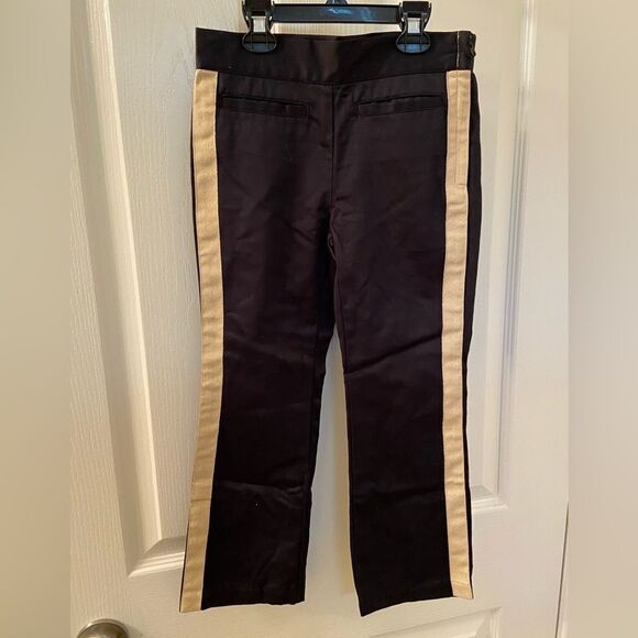 Janie and Jack x Rachel Zoe Black Gold Stripe Tuxedo Pants Girls Size 6 NWT - Picture 1 of 10